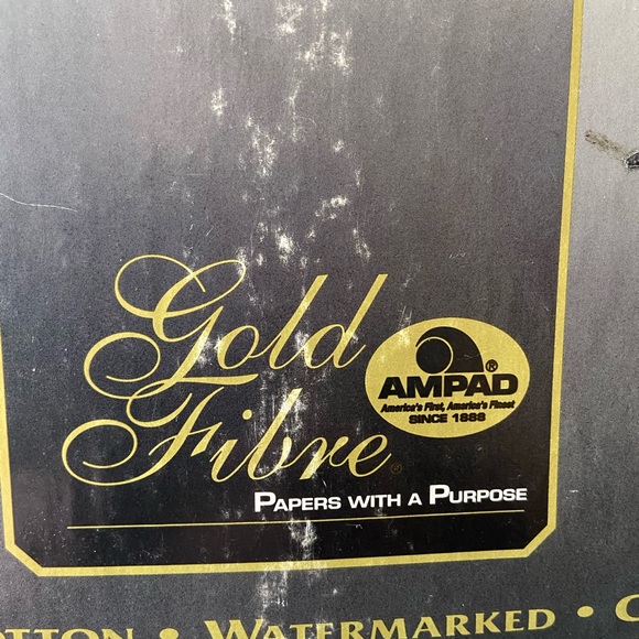 Gold Fibre paper with a purpose Resume kit cream watermarked paper and envelopes - Picture 2 of 9